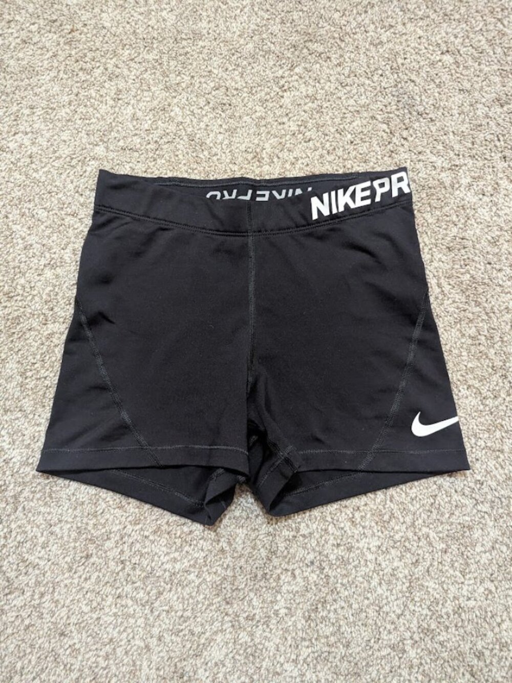 Nike Pro Dri-Fit Mid-Rise Black Biker Shorts